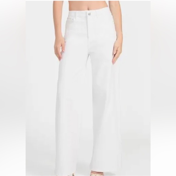 Guess White Wide Leg Pants - Picture 1 of 8